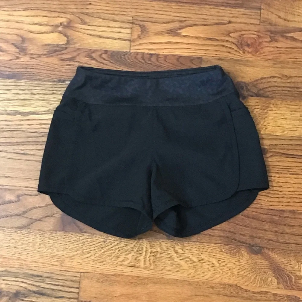 Girls Old Navy Active Wear Activewear Dri-Fit Black Shorts 4 / 5 XS Side Pockets